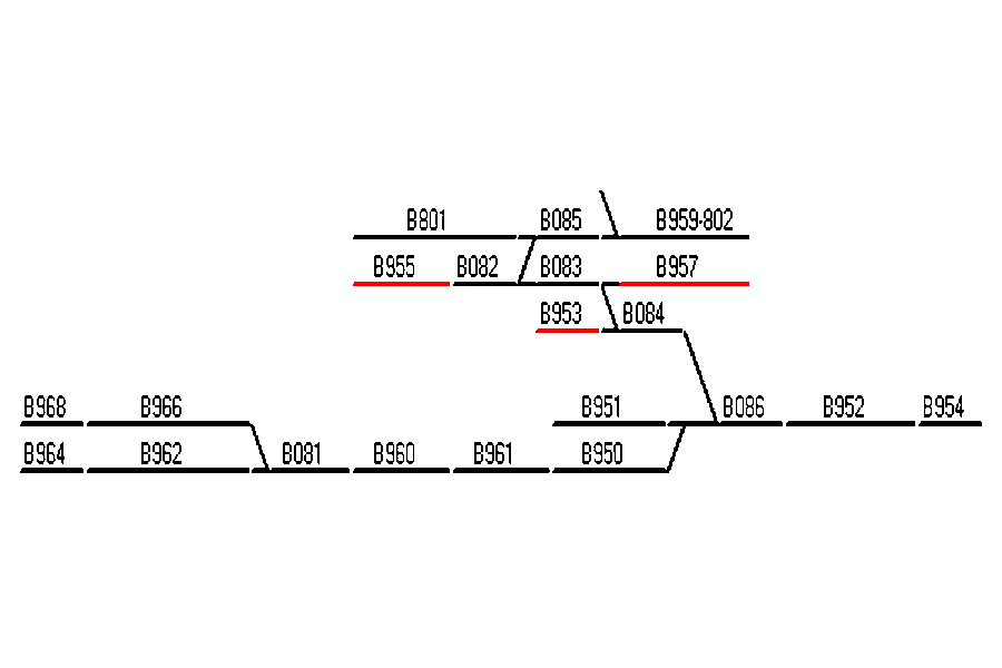 Wendelsteiner Gebirgsbahn mit Abschnittsnummern